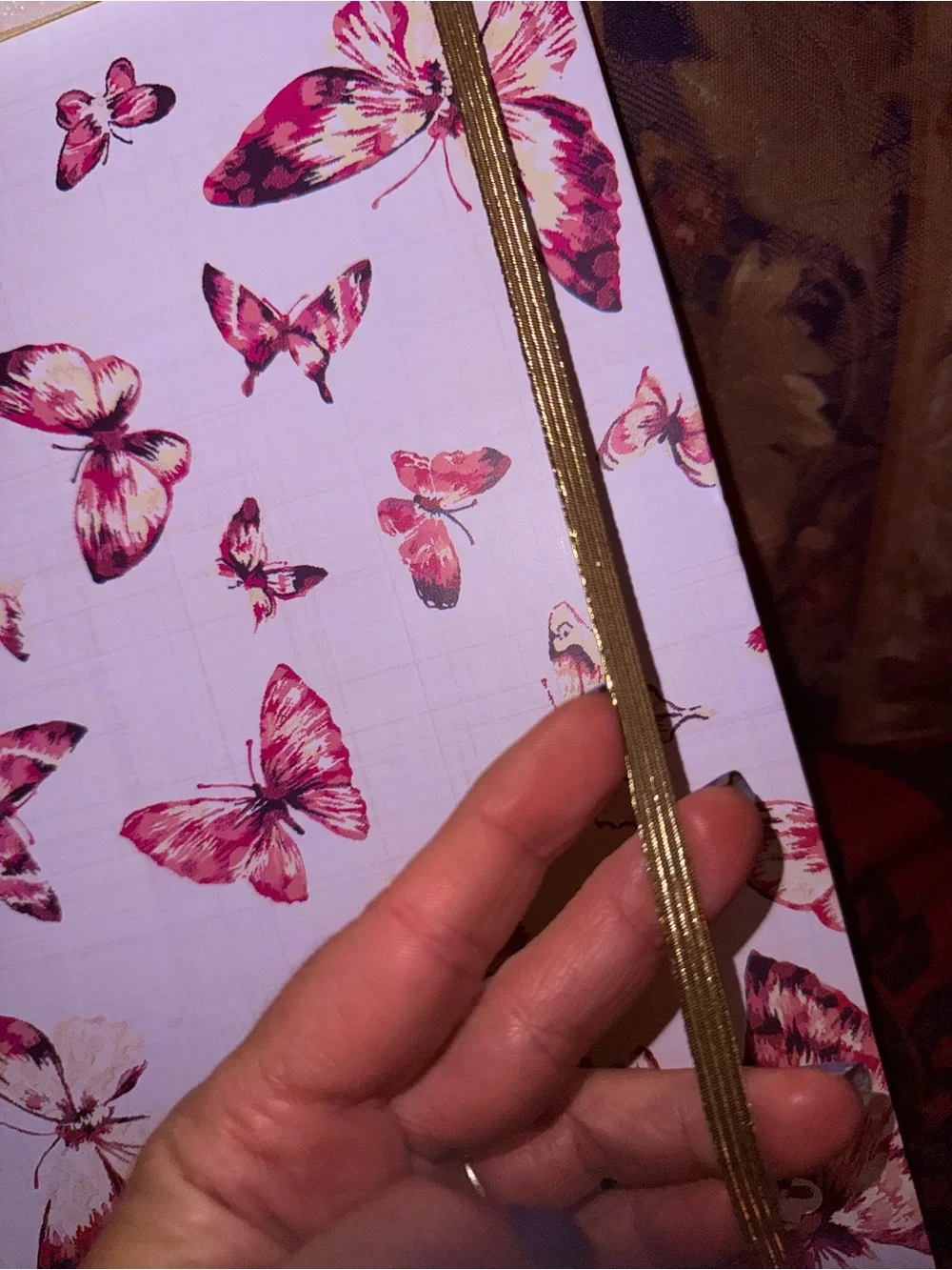 🦋NEW~BETSEY JOHNSON Premium Butterfly Padfolio w/Clipboard, Notebook, & Gold Pen